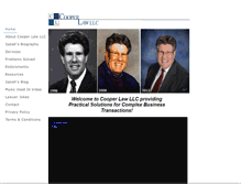 Tablet Screenshot of cooperlaw.net